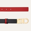 Picture of Ferragamo Women's 25mm Gancini Reversible Belt - Black/Red