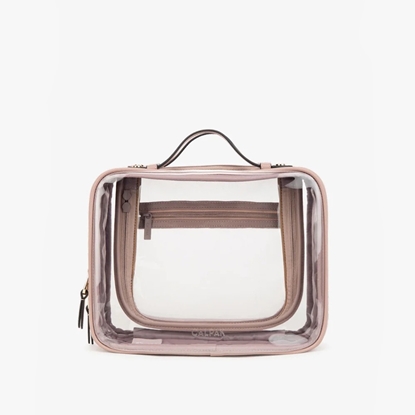 Picture of Calpak Large Clear Cosmetics Case - Mauve