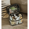 Picture of Calpak Clear Train Case with Top Compartment - Black