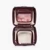 Picture of Calpak Medium Clear Cosmetics Case - Glazed Dark Cherry