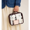 Picture of Calpak Medium Clear Cosmetics Case - Glazed Dark Cherry