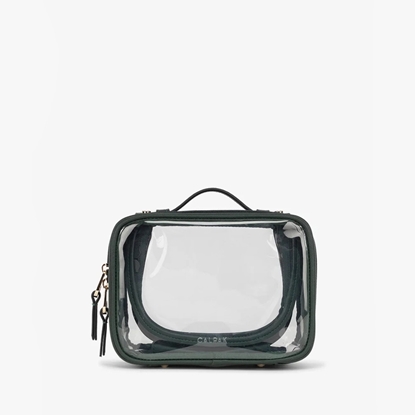 Picture of Calpak Small Clear Cosmetics Case - Emerald