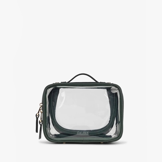 Picture of Calpak Small Clear Cosmetics Case - Emerald