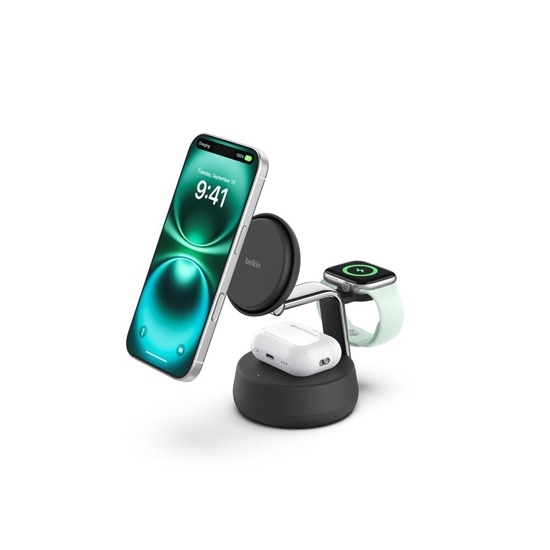 Picture of Belkin Ultra Charge Pro 3in1 Magnetic Charging Dock - Charcoal