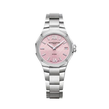 Picture of Baume & Mercier Riviera 33MM Pink Dial Stainless Steel Watch