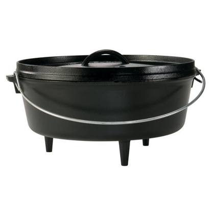 Picture of Lodge® 12-inch/6-quart Cast Iron Camp Dutch Oven
