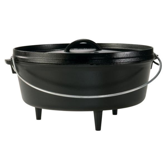 Picture of Lodge® 12-inch/6-quart Cast Iron Camp Dutch Oven