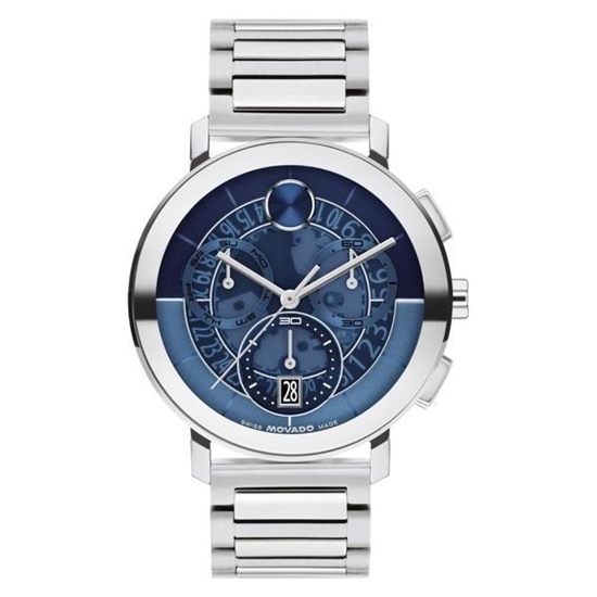 Picture of Movado® Men's BOLD Evolution 2.0 Blue Skeleton Dial Chronograph Watch