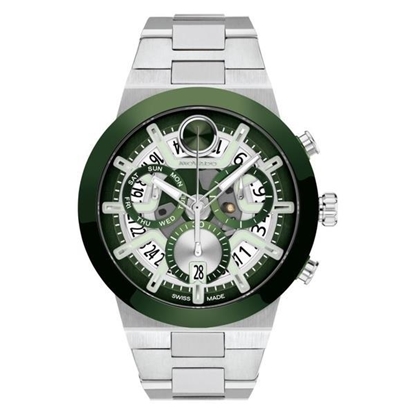 Picture of Movado® Men's BOLD Evolution 2.0 Green Skeleton Dial Chronograph Watch