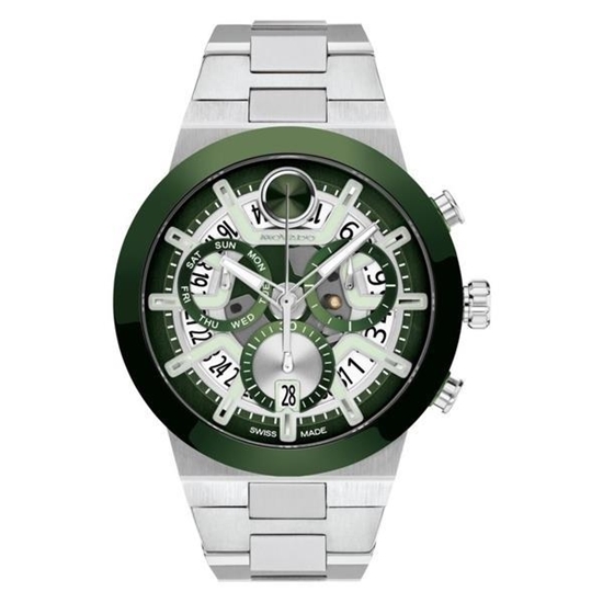 Picture of Movado® Men's BOLD Evolution 2.0 Green Skeleton Dial Chronograph Watch