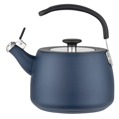 Picture of Viking 2.6-Qt. Stainless Steel Modern Tea Kettle - Slate Blue