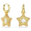 Picture of Swarovski Sublima Drop Round Cut Earrings - 18K Gold Finish