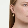 Picture of Swarovski Sublima Drop Round Cut Earrings - 18K Gold Finish