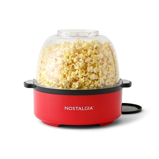 Picture of Nostalgia 6-Qt. Stainless Steel Stirring Popcorn Popper - Red