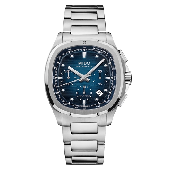 Picture of MIDO Multifort TV Chronograph Watch with Blue Dial