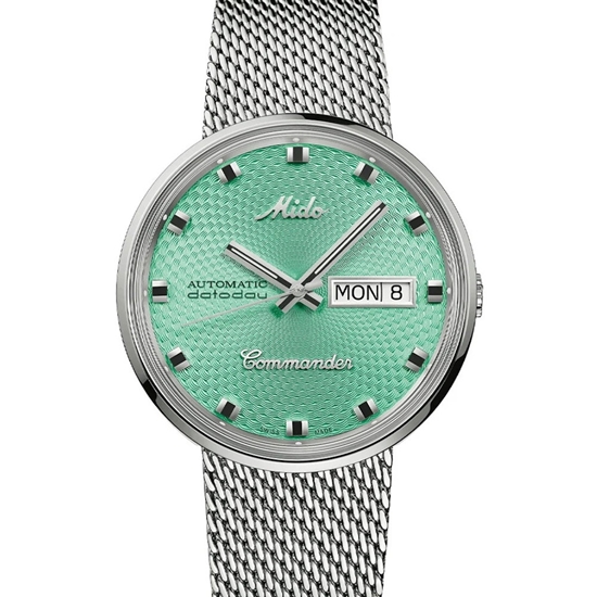 Picture of MIDO Commander 1959 Stainless Steel Watch with Turquoise Dial