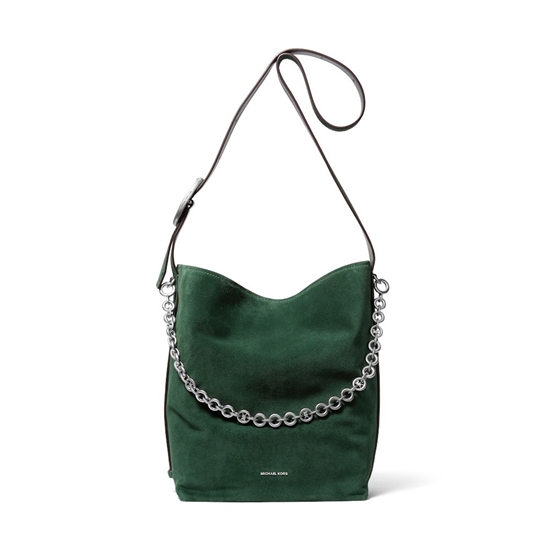 Picture of Michael Kors Nolita Large Bucket Shoulder with Chain - Moss