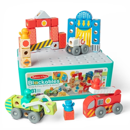 Picture of Melissa & Doug Blockables Rescue City Play Set