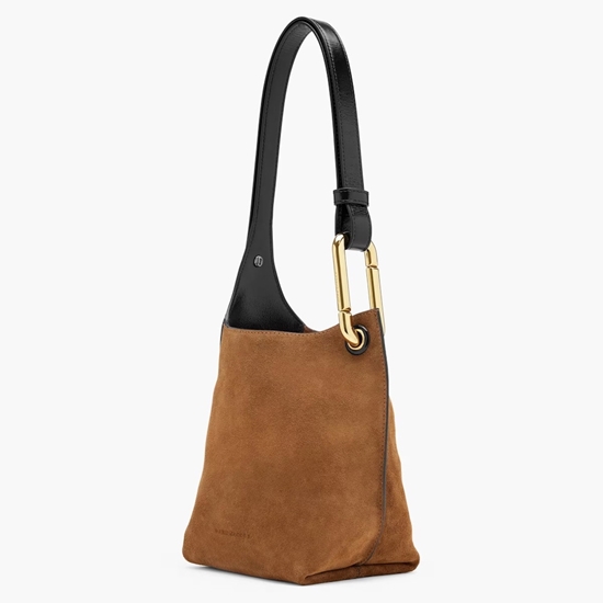 Picture of Marc Jacobs Suede Scene Small Bucket Bag - Copper