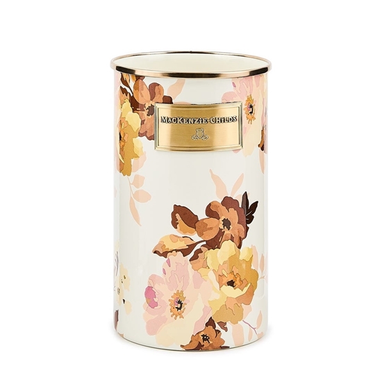 Picture of MacKenzie-Childs Wild Rose White Utensil Holder