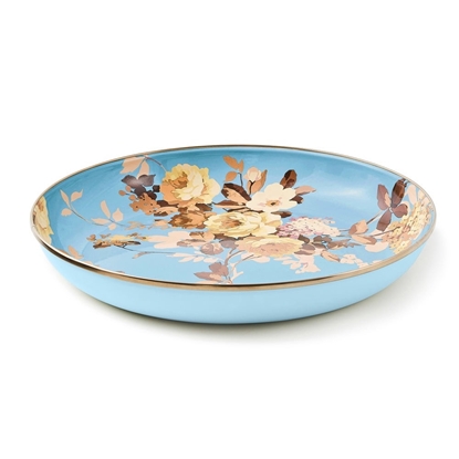 Picture of MacKenzie-Childs Wild Rose Slate Abundant Bowl