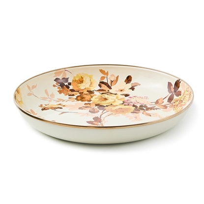 Picture of MacKenzie-Childs Wild Rose White Abundant Bowl
