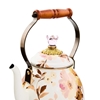 Picture of MacKenzie-Childs Wild Rose White 2-Quart Tea Kettle