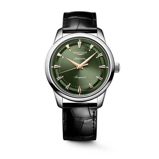 Picture of Longines Conquest Heritage Stainless Steel Watch w/ Green Dial
