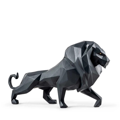 Picture of Lladro Lion - Matte Black