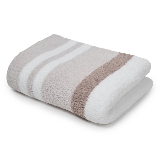 Picture of Kashwere Multi Stripe Throw Blanket - Mink/White/Bone