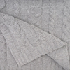 Picture of Kashwere Wide Cable Solid Throw - Fog/Nickel