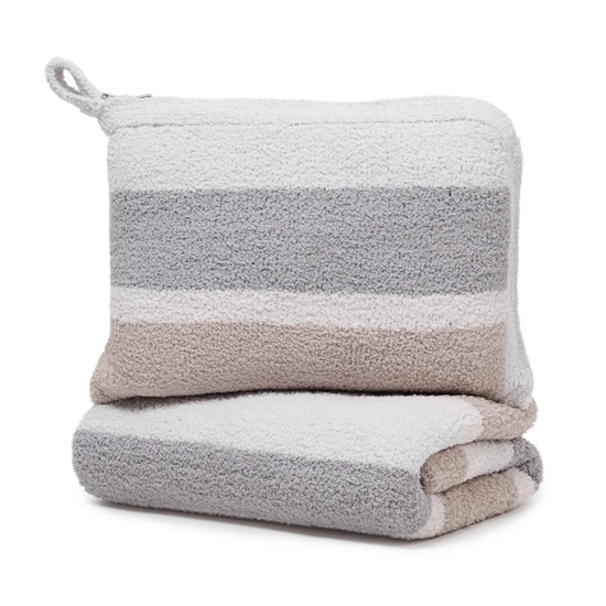 Picture of Kashwere Travel Blankets with Strap - Multi Stripe