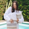 Picture of Kashwere Travel Blankets with Strap - Multi Stripe