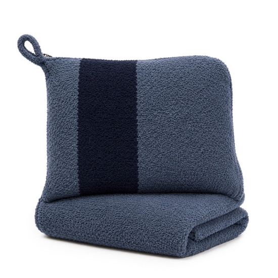 Picture of Kashwere Travel Blanket - Vintage Blue/Dark Navy