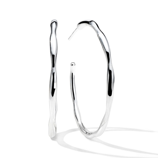 Picture of Ippolita 925 Classico Thin Squiggle #3 Hoop Earrings