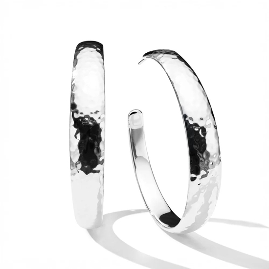 Picture of Ippolita 925 E.F. Classico #4 Hammered Hoop Earrings
