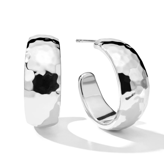Picture of Ippolita 925 E.F. Classico #2 Hammered Hoop Earrings