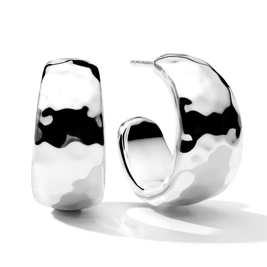 Picture of Ippolita 925 E.F. Classico #1 Hammered Hoop Earrings