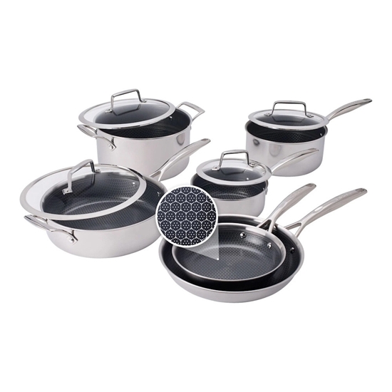 Picture of Henckels Paradigm Ceramic 10-Piece Stainless Steel Cookware