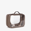 Picture of Calpak Small Clear Cosmetics Case - Mocha