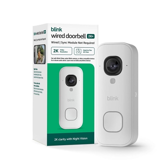 Picture of Amazon Blink Wired Doorbell 2K+ - White