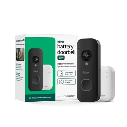 Picture of Amazon Blink Battery Doorbell 2K+ Wireless - Black