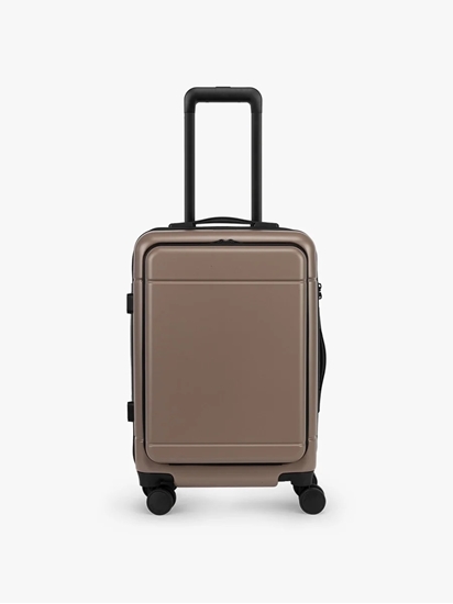 Picture of Calpak Hue Front Pocket Carry-On - Chocolate