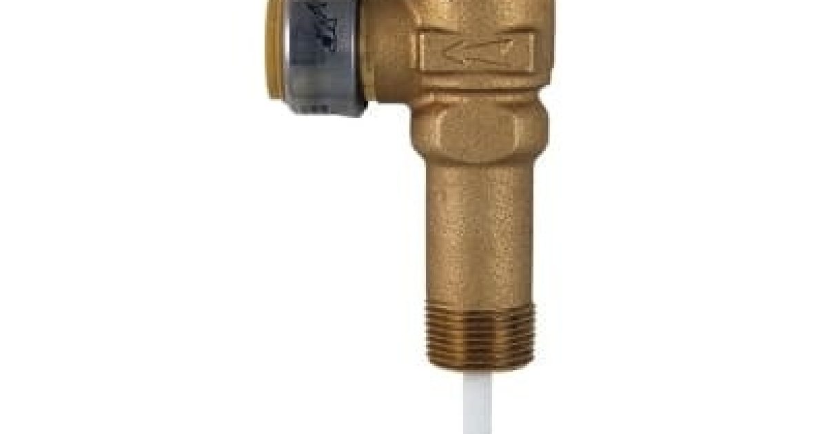Cash Acme NCLX-5LX 3/4" Temperature & Pressure Relief Valve - Push To Connect, 150 PSI, 210°F, Brass, For Water Heaters