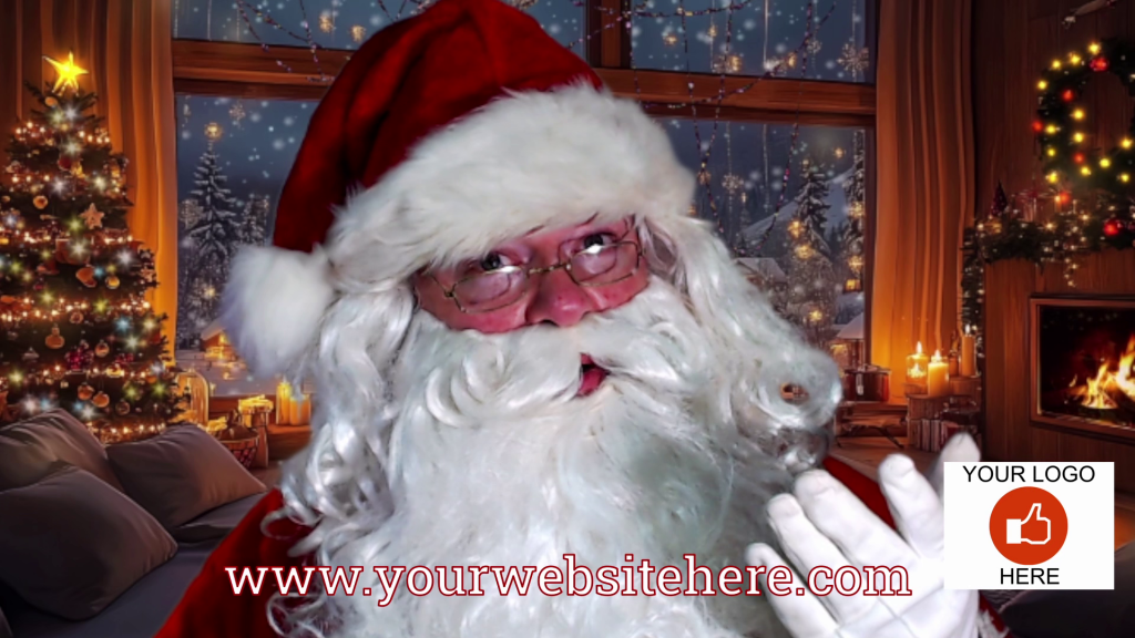 Custom Personalized Santa Claus Christmas Video Message - Virtual Greeting Card - Image 3
