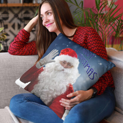 Christmas Santa Pillow, Housewarming Gift New Home, Fun Pillow Gift For Grandma, Unique Christmas Throw Decoration, Holiday Decor - Image 3