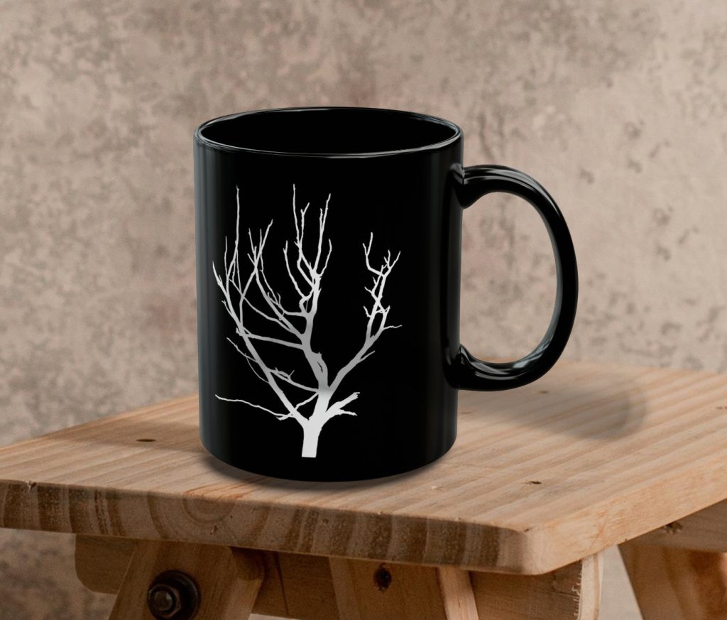 Tree Silhouette Nature Mug, Coffee Lover Gift, Cottagecore, Forest Decor Nature Lover Gift - Image 2