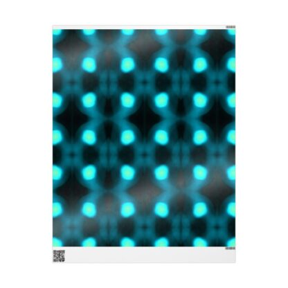 Glowing BLUE WRAPPING PAPER | Multiple Sizes Gift Paper Roll Birthday Anniversary - Image 2