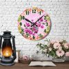 Floral Pink Flower Clock
