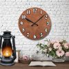 Brown Leather Clock